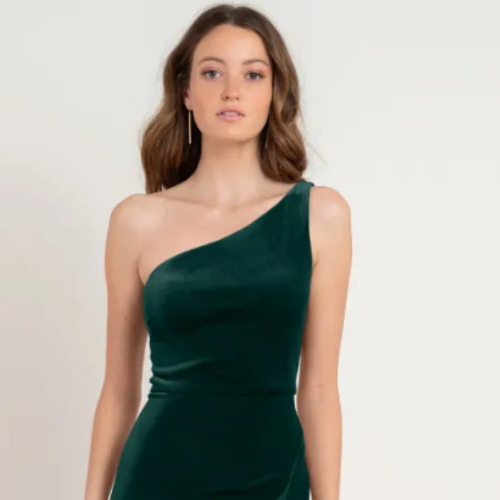 Jenny Yoo Cybill Emerald Size 4